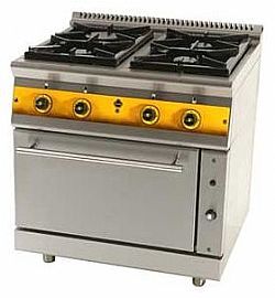 Κουζίνα αερίου 4 εστίες και φούρνος ηλεκτρικός Σειρά 750 SERGAS FC4GFES7