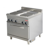 ER922 Κουζίνα ηλεκτρική με 4 εστίες και φούρνος ηλεκτρικός 2/1 GN Arisco