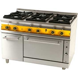 Κουζίνα αερίου 6 εστίες φούρνος και ερμάριο Σειρά 750 SERGAS FC6FS7