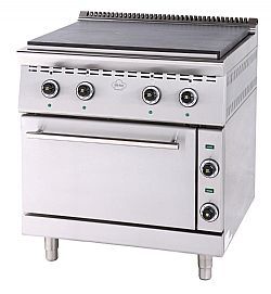 Κουζίνα ηλεκτρική 4 εστίες με ενιαία πλάκα και φούρνο Σειρά 750 SERGAS FC4FES7