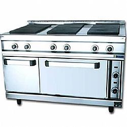 Κουζίνα ηλεκτρική με (6) εστίες με φούρνο και ερμάριο Σειρά 900 SERGAS FC6FE