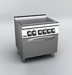 C-E711 κουζίνα ηλεκτρική με λεία επιφάνεια (solid-top) και φούρνο Fagor