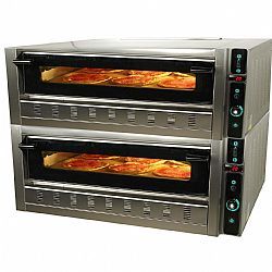 Φούρνος πίτσας γκαζιού διπλός 9 X 30 + 9 Χ 30(2Χ91X91) FG9D SERGAS 